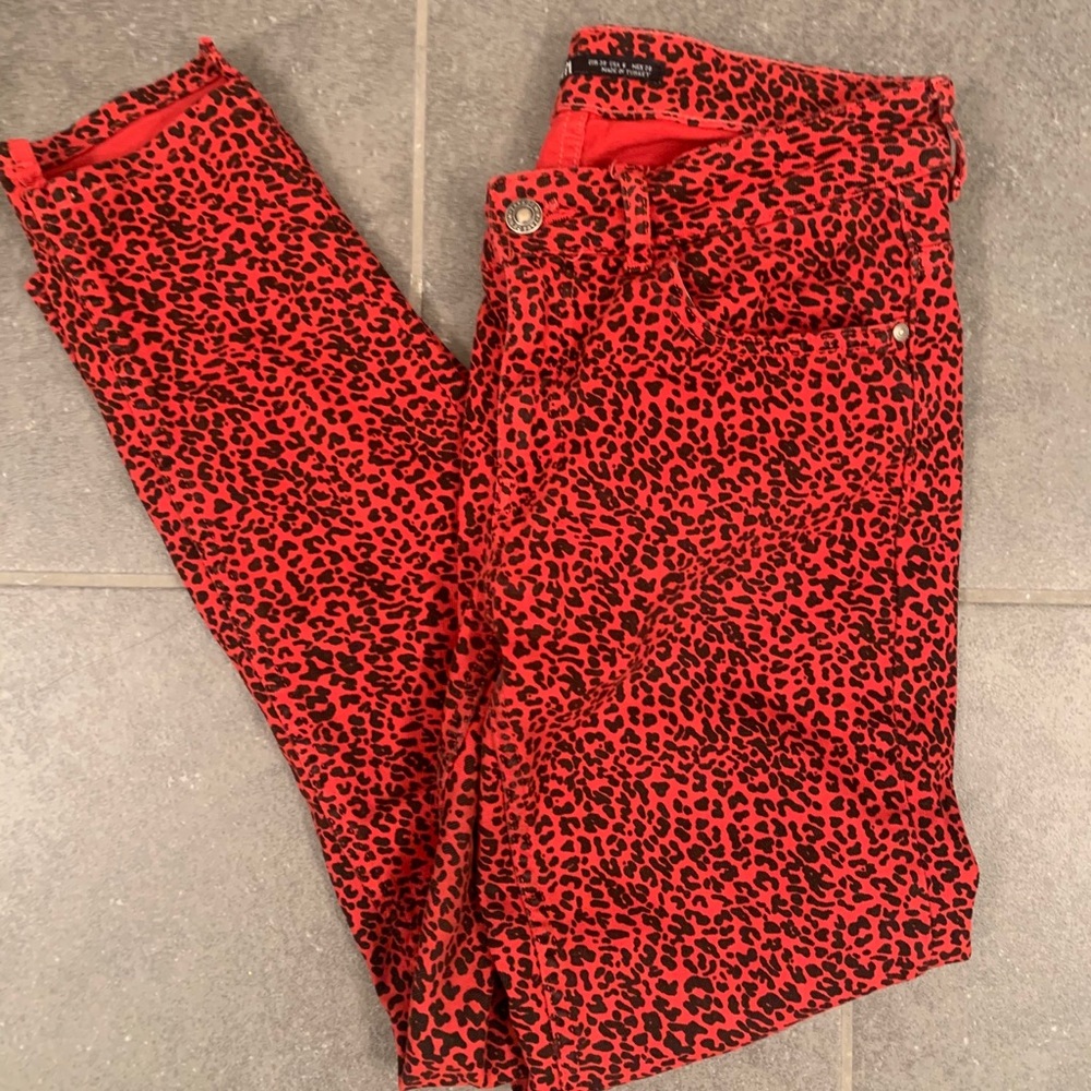 Red and Black Cheetah Jeans!